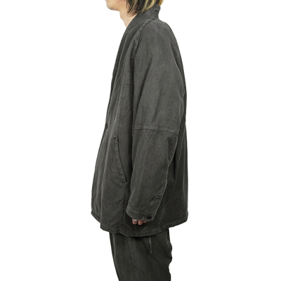 YANTOR [ Sumi-Dyed 6ply Khadi Fall Jacket ] SUMI-GRAY