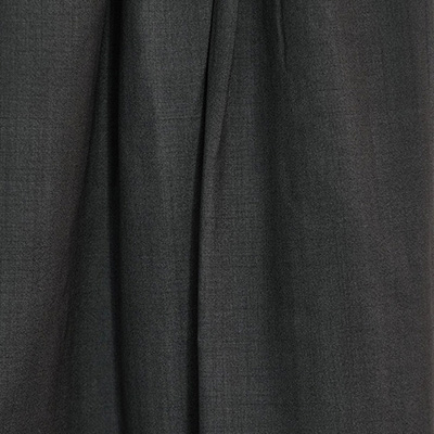 YANTOR [ Uneven Dyed Wool 6tuck Pants ] BLACK