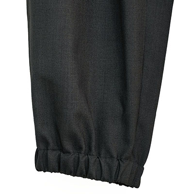 YANTOR [ Uneven Dyed Wool Monk Pants ] BLACK