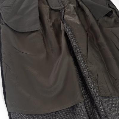 URU [ WOOL LIGHT TWEED 1 TUCK PANTS ] BROWN