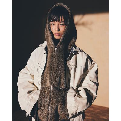 refomed [ CASTRO BOA HOODIE ] GREIGE