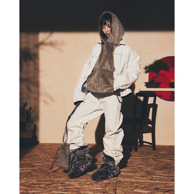 refomed [ CASTRO BOA HOODIE ] GREIGE