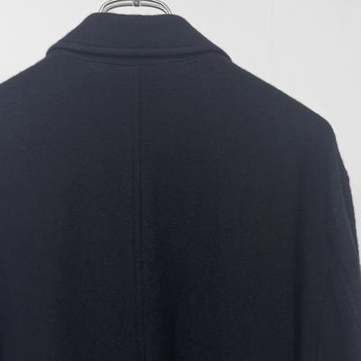 URU [ WOOL LIGHT TWEED ZIP UP BLOUSON ] NAVY