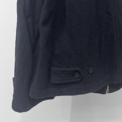 URU [ WOOL LIGHT TWEED ZIP UP BLOUSON ] NAVY