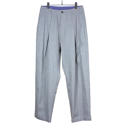 bukht [ ONE TUCK WIDE TROUSER ] ASH GRY