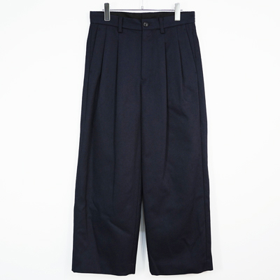 URU [ 2 TUCK PANTS ] D.NAVY