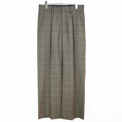 URU [ 1 TUCK PANTS ] BROWN