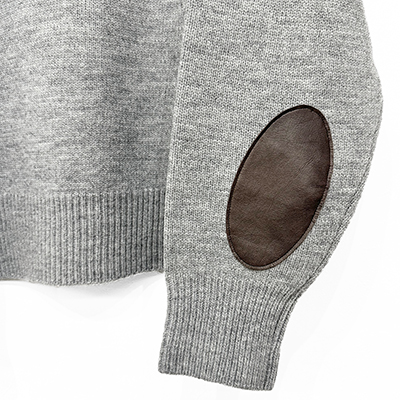 refomed [ WRIST PATCH WIDE KNIT ] GRAY