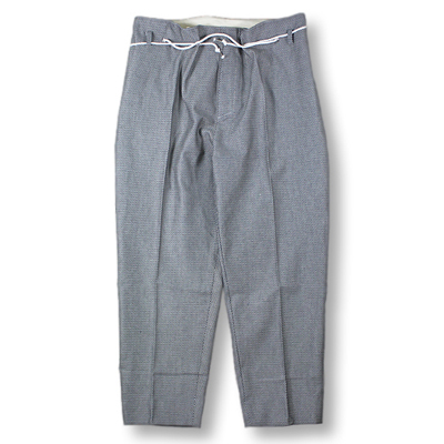theSakaki [ Tuck Denim Tapered ] White×Indigo