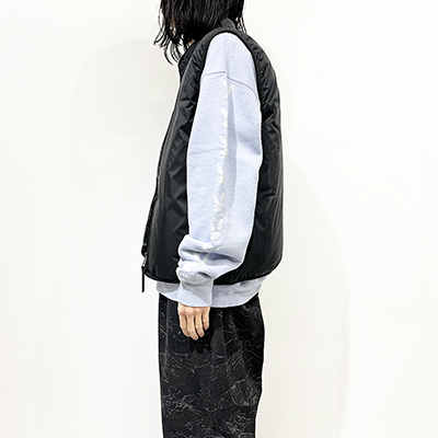 VAINL ARCHIVE [ PUFF VEST ] BLACK