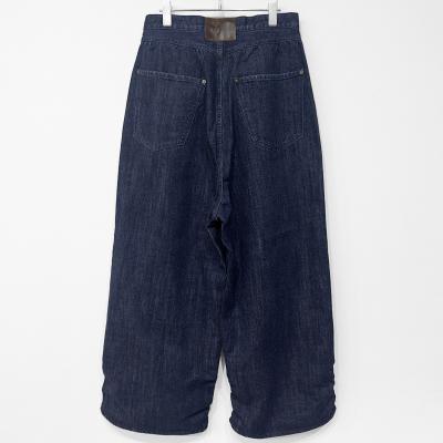 refomed [ FRESH MAN DENIM WIDE PANTS "SB" ] INDIGO