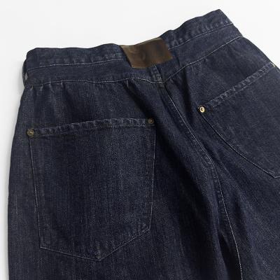 refomed [ FRESH MAN DENIM WIDE PANTS "SB" ] INDIGO