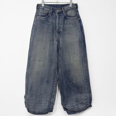 refomed [ FRESH MAN DENIM WIDE PANTS "USED" ] USED