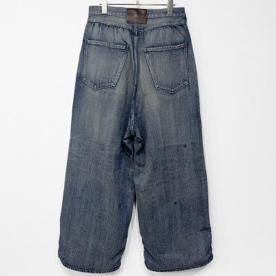 refomed [ FRESH MAN DENIM WIDE PANTS "USED" ] USED