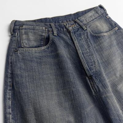 refomed [ FRESH MAN DENIM WIDE PANTS "USED" ] USED