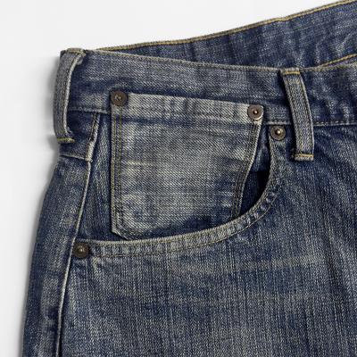 refomed [ FRESH MAN DENIM WIDE PANTS "USED" ] USED