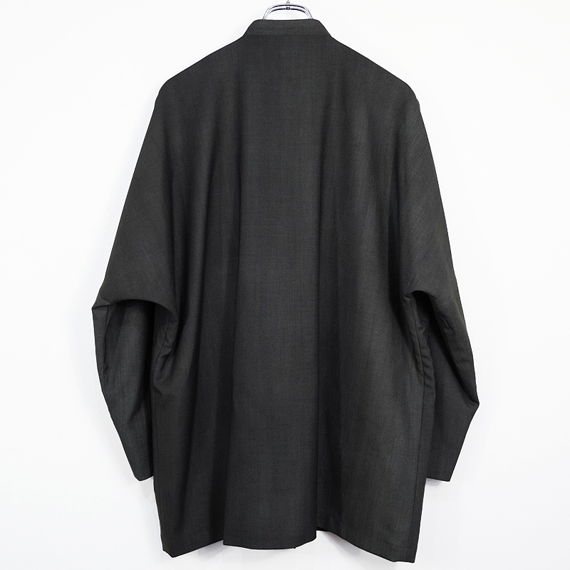 YANTOR [ Uneven Dyed Wool Skin Jacket ] BLACK