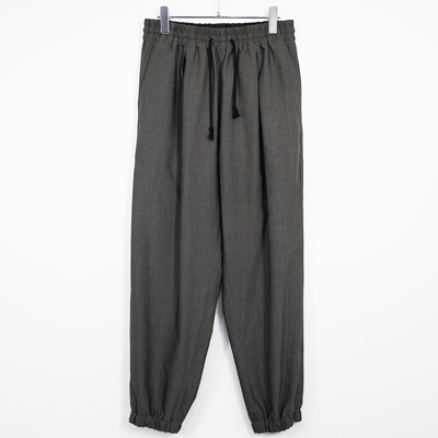 YANTOR [ Chambray Wool Monk Pants ] GREIGE