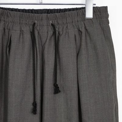 YANTOR [ Chambray Wool Monk Pants ] GREIGE