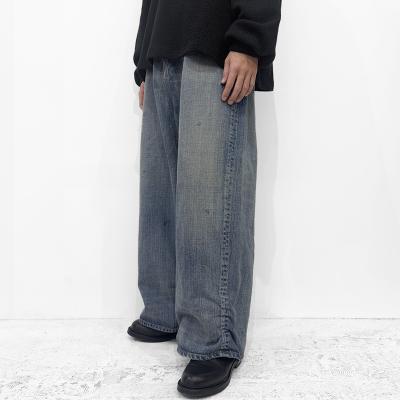 refomed [ FRESH MAN DENIM WIDE PANTS "USED" ] USED