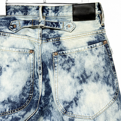 SUGARHILL [ RANDOM BLEACH CLASSIC DENIM PANTS ] FADED INDIGO