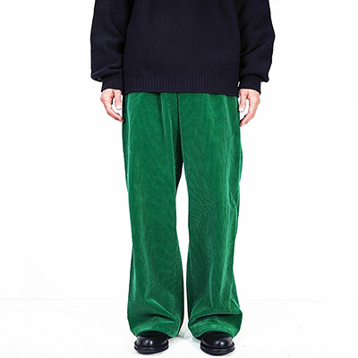 UNUSED [ UW1053 (Corduroy easy pants) ] GREEN