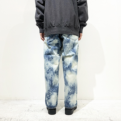 SUGARHILL [ RANDOM BLEACH CLASSIC DENIM PANTS ] FADED INDIGO