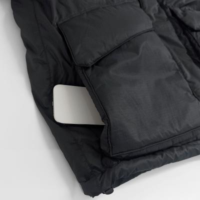 URU [ NYLON DOWN JACKET ] CHARCOAL