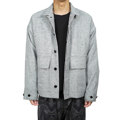 YANTOR [ Stone Nep FlyFront Jacket ] WHITE