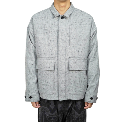 YANTOR [ Stone Nep FlyFront Jacket ] WHITE