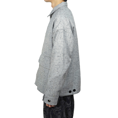 YANTOR [ Stone Nep FlyFront Jacket ] WHITE