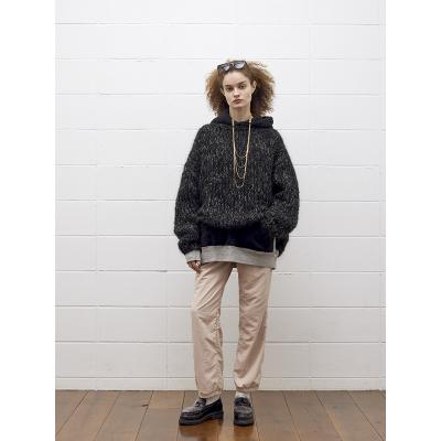 UNUSED [ US2473 (Mohair pullover knit) ] BLACK
