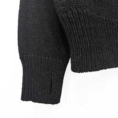 refomed [ GRANNY REPAIR KNIT SWEATER ] BLACK