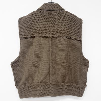 refomed [ GRANNY KNIT VEST ] BEIGE
