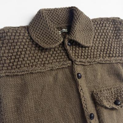 refomed [ GRANNY KNIT VEST ] BEIGE