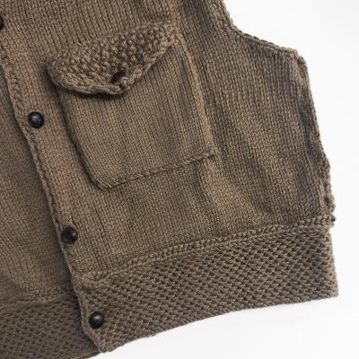 refomed [ GRANNY KNIT VEST ] BEIGE
