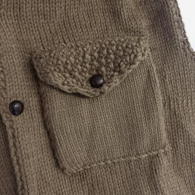 refomed [ GRANNY KNIT VEST ] BEIGE