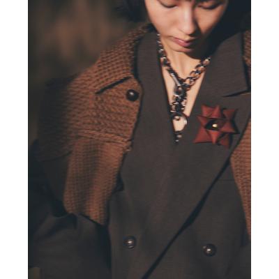 refomed [ GRANNY KNIT VEST ] BEIGE