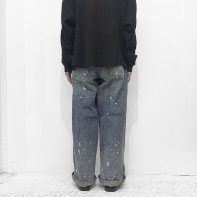 SUGARHILL [ MOLDED DENIM TROUSERS WIDE CUT ] INDIGO