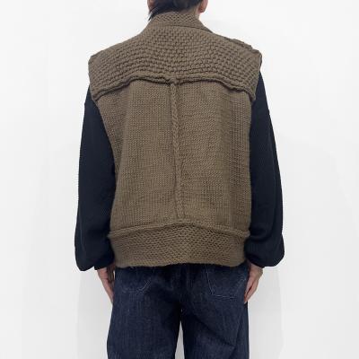 refomed [ GRANNY KNIT VEST ] BEIGE