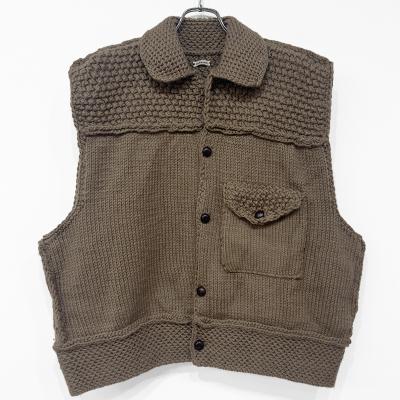 refomed [ GRANNY KNIT VEST ] BEIGE