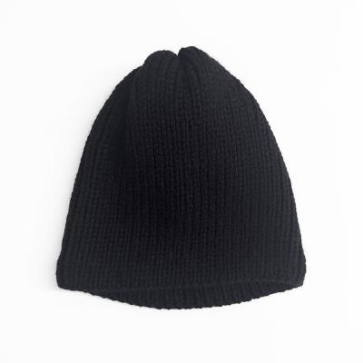 refomed [ GRANNY KNIT CAP ] BLACK