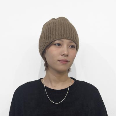 refomed [ GRANNY KNIT CAP ] BEIGE