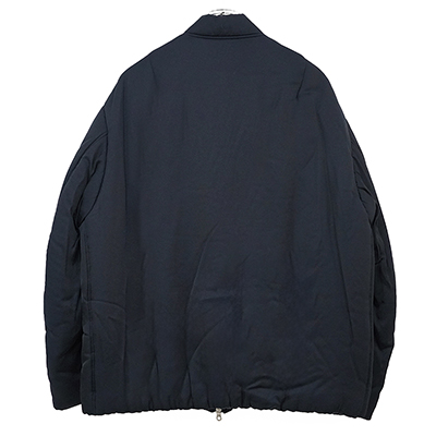 URU [ RAYON ZIP UP BLOUSON ] D.NAVY