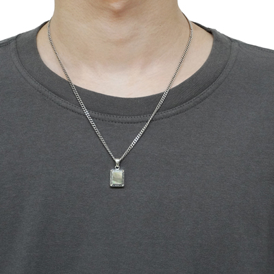 FANTASTIC MAN [ NECKLACE TOP 973 Black butterfly shell ]