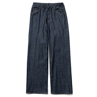 Sasquatchfabrix. [ "FLARE SILHOUETTE" 5PK PANTS ] INDIGO NAVY