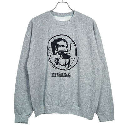 Sasquatchfabrix. [ "ERROR ZIGZAG" SWEATSHIRT ] ASH GRAY