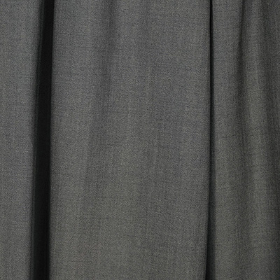 YANTOR [ Chambray Wool 2tuck Wide Pants ] GREIGE