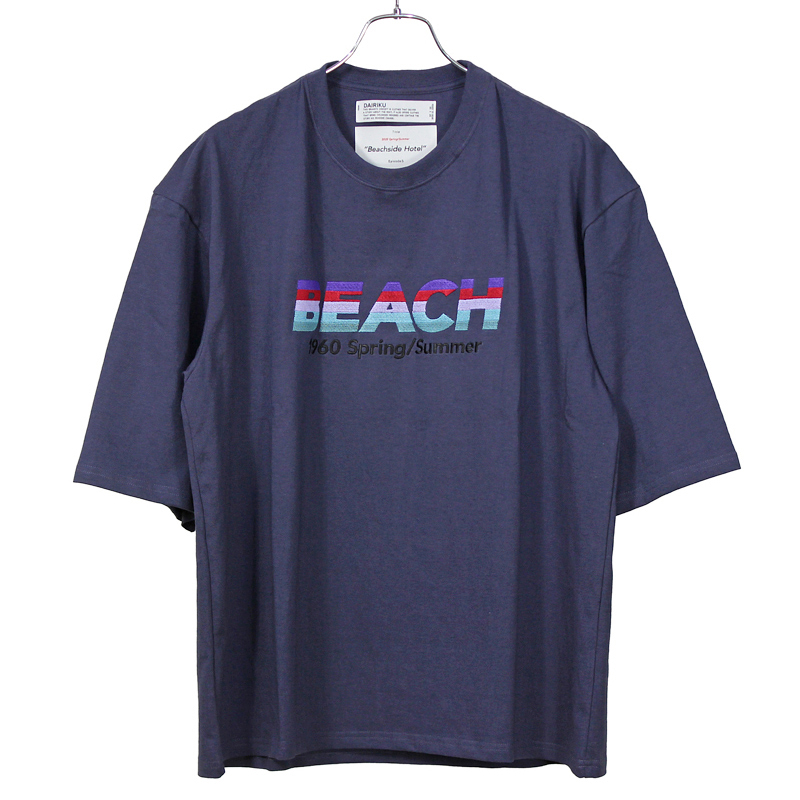 dairiku 20ss BEACH刺繍tシャツ