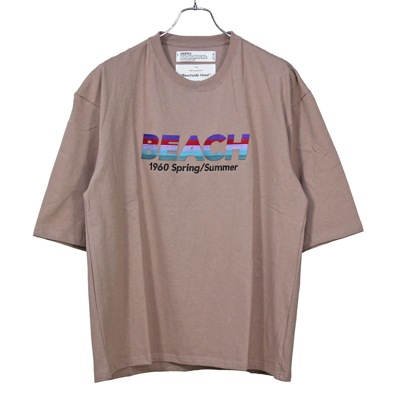 DAIRIKU  / "BEACH" half-sleeve tee